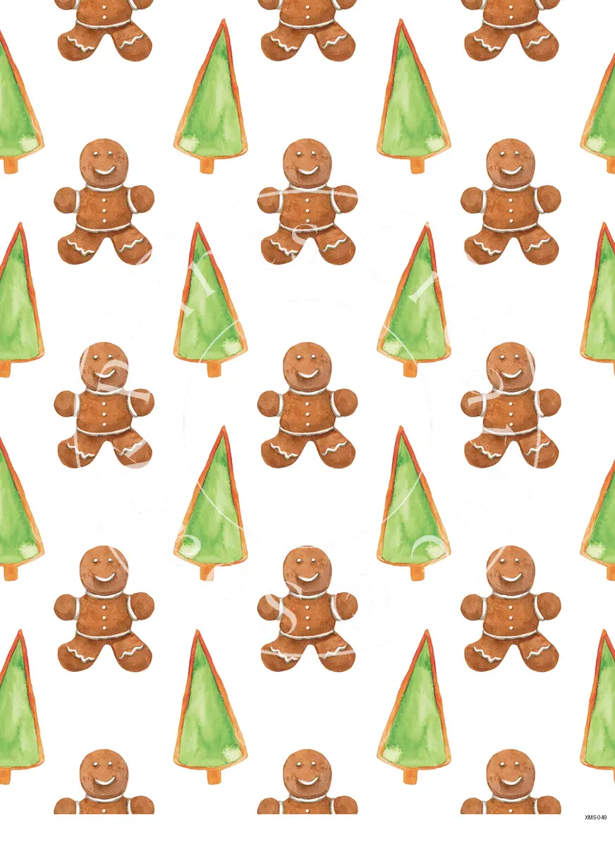 Christmas Patterns Transfer Sheet Image XMS-049