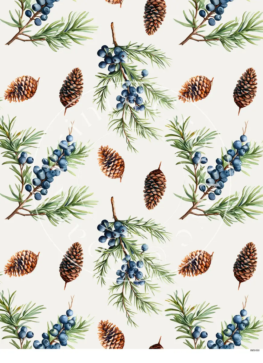 Christmas Patterns Transfer Sheet Image XMS-050