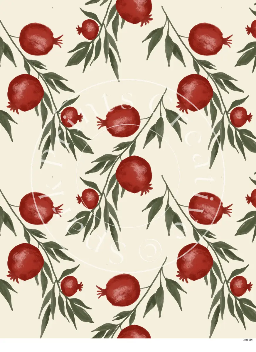 Christmas Patterns Transfer Sheet Image XMS-056