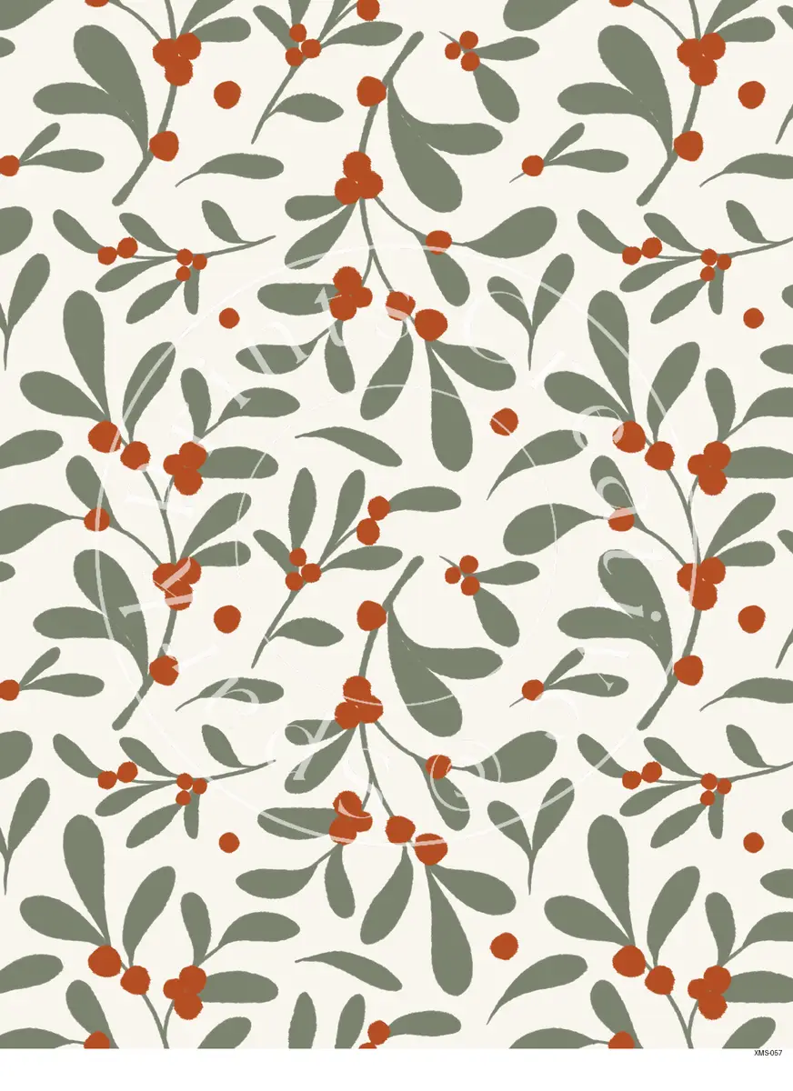 Christmas Patterns Transfer Sheet Image XMS-057
