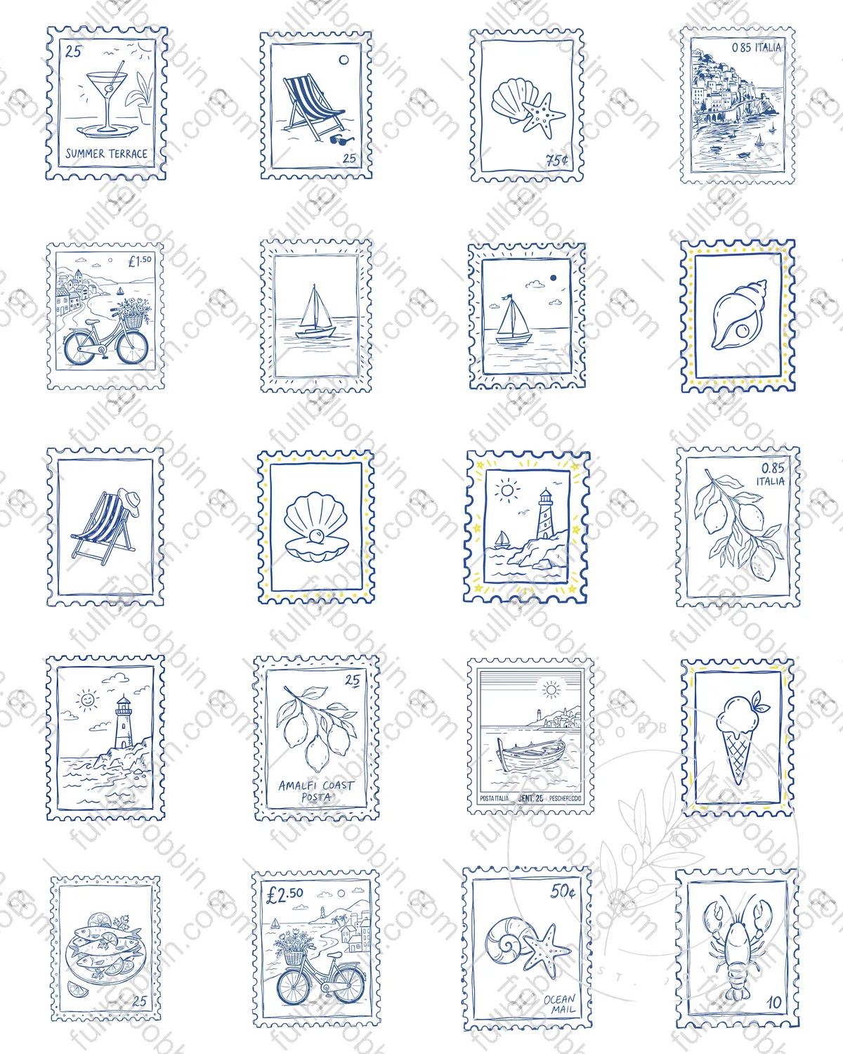 Italia Charms Set for Water Soluble Paper