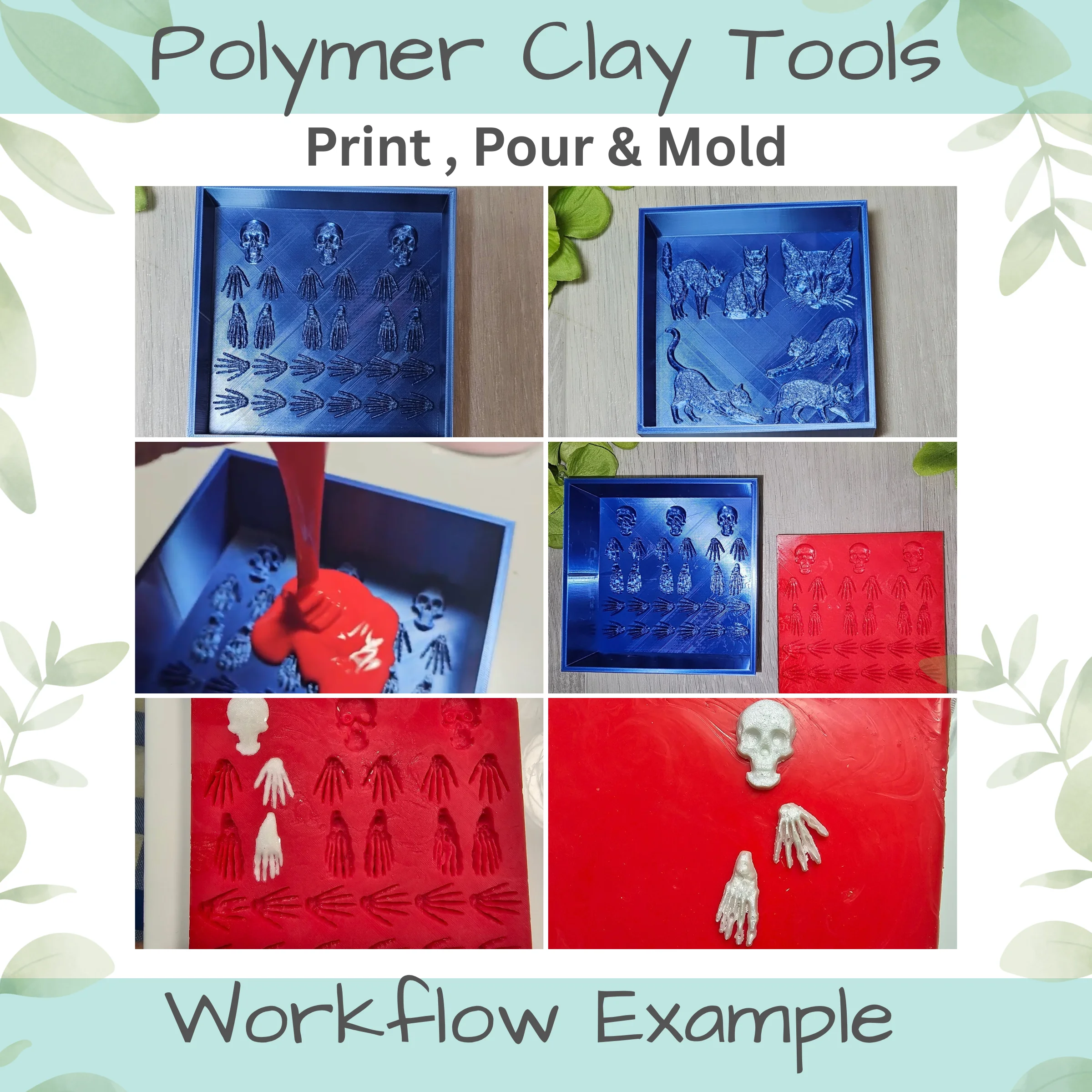 Dragonfly Frames Silicone Mold Box to 3D Print