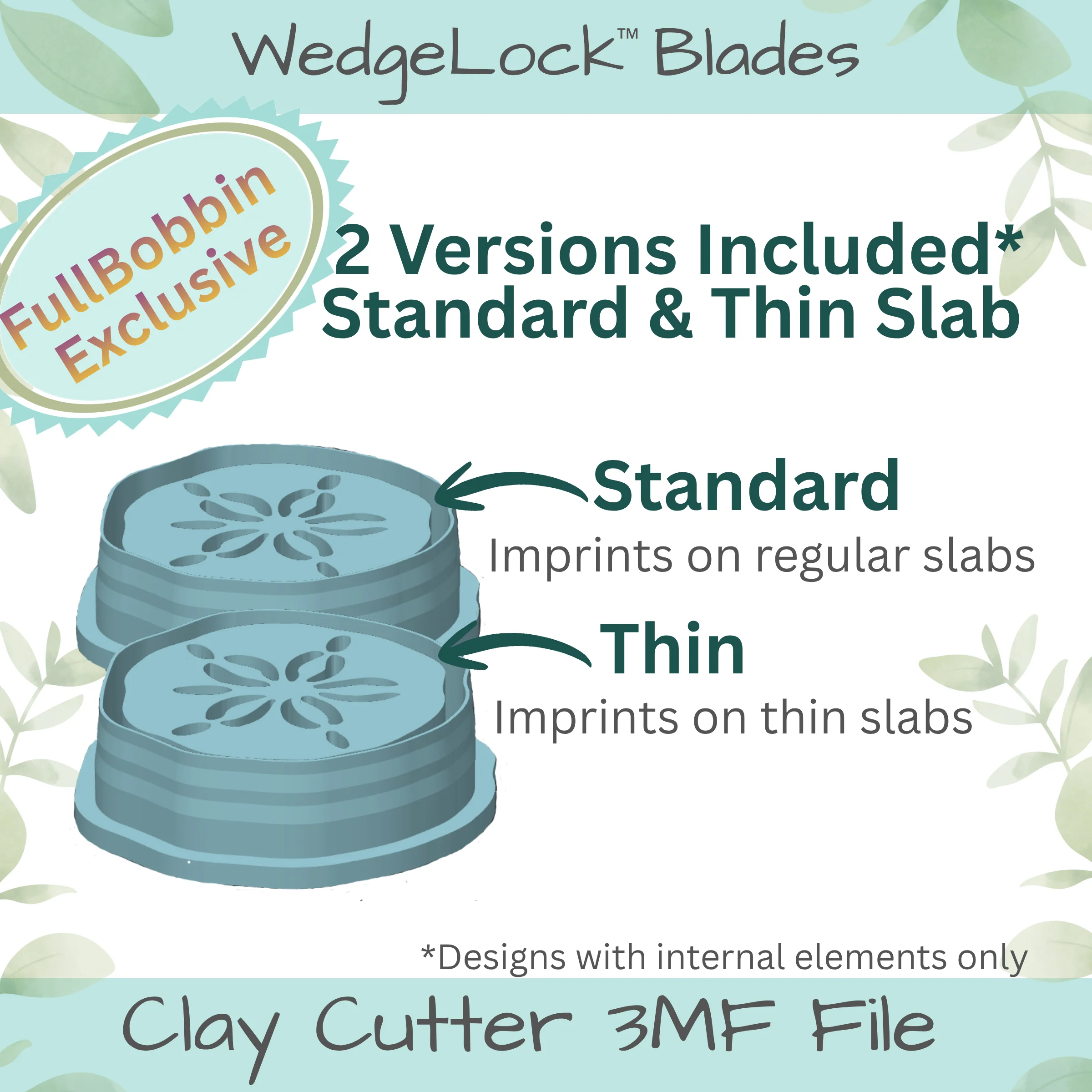 standard & thin polymer clay cutter varieties