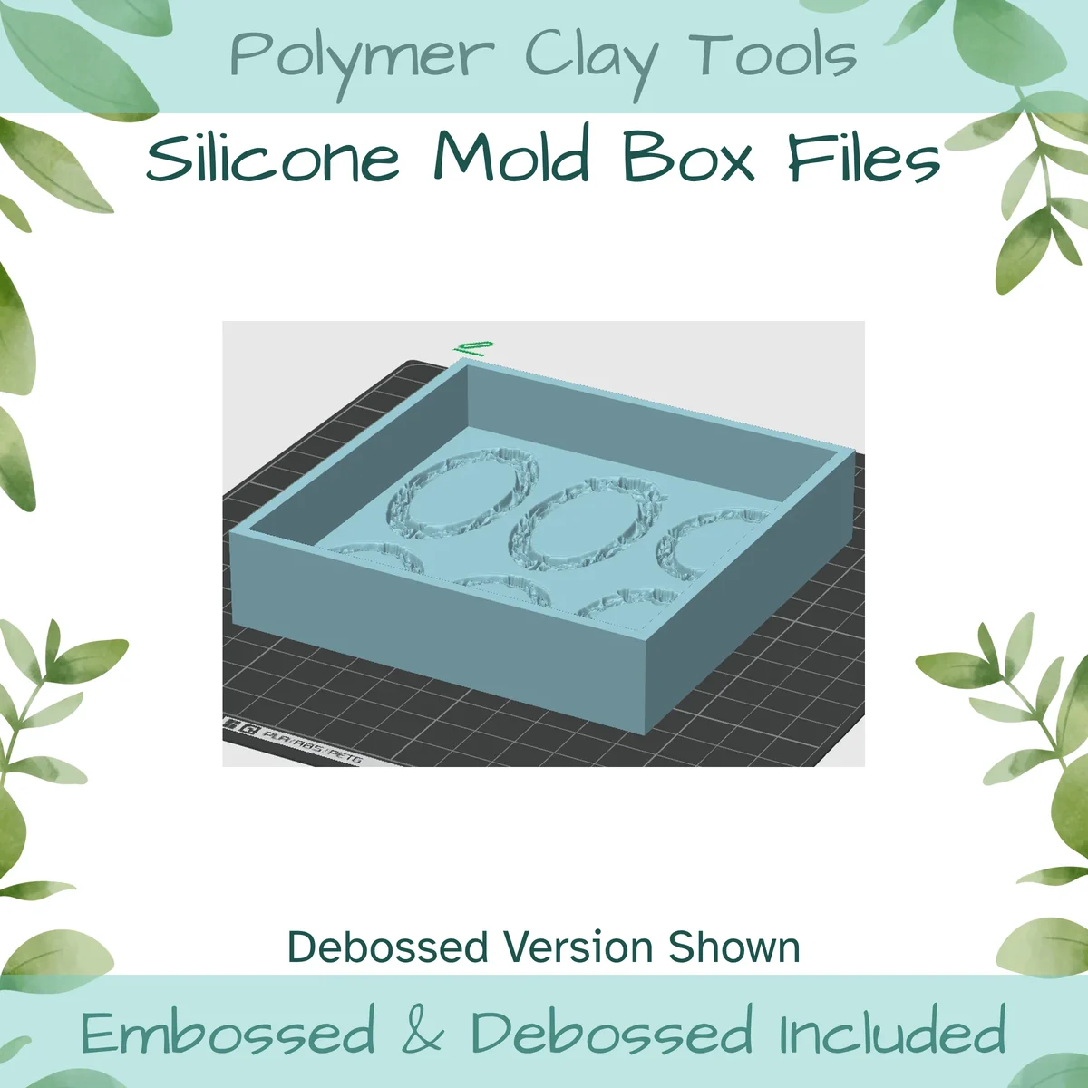 Dragonfly Frames Silicone Mold Box to 3D Print