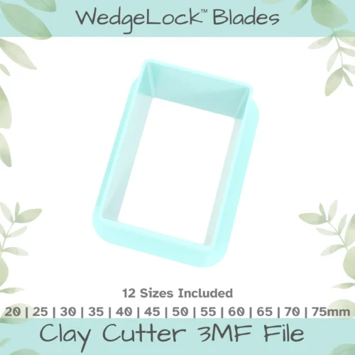 Rectangle 2:3 Ratio Polymer Clay Cutter - 12 Sizes - Image 1