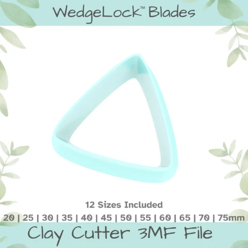 Triangle Rounded Polymer Clay Cutter - 12 Sizes - Image 1