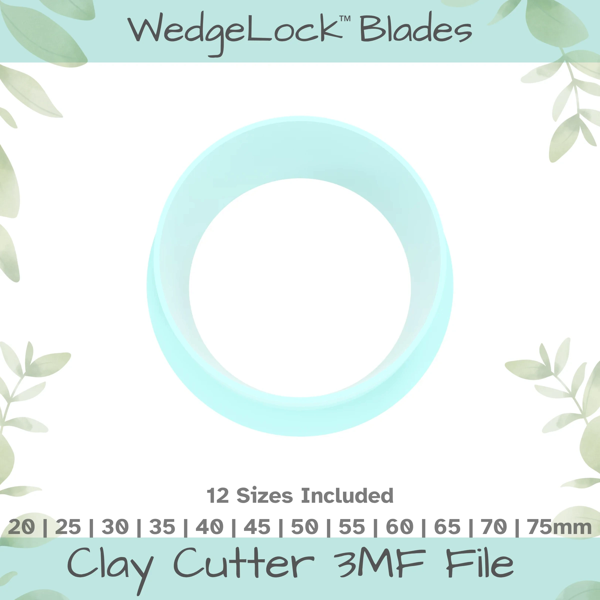 Circle Polymer Clay Cutter - 12 Sizes