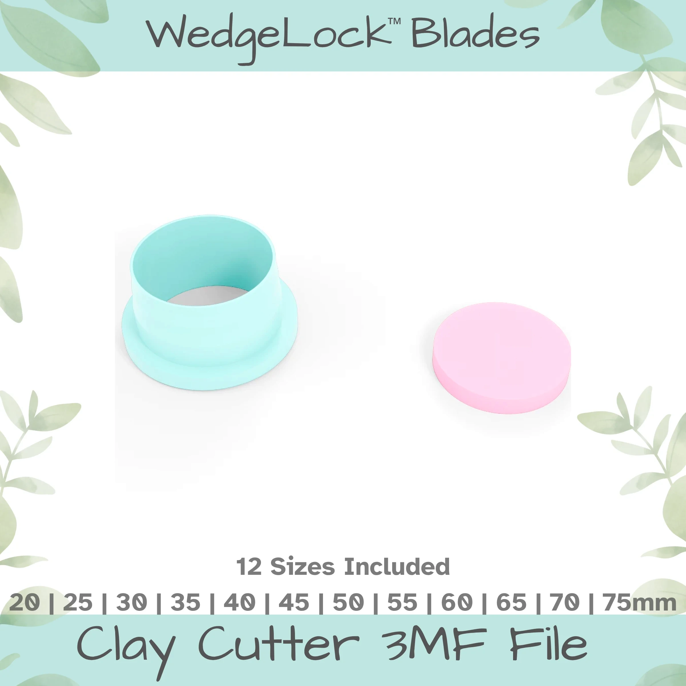 Circle Polymer Clay Cutter - 12 Sizes