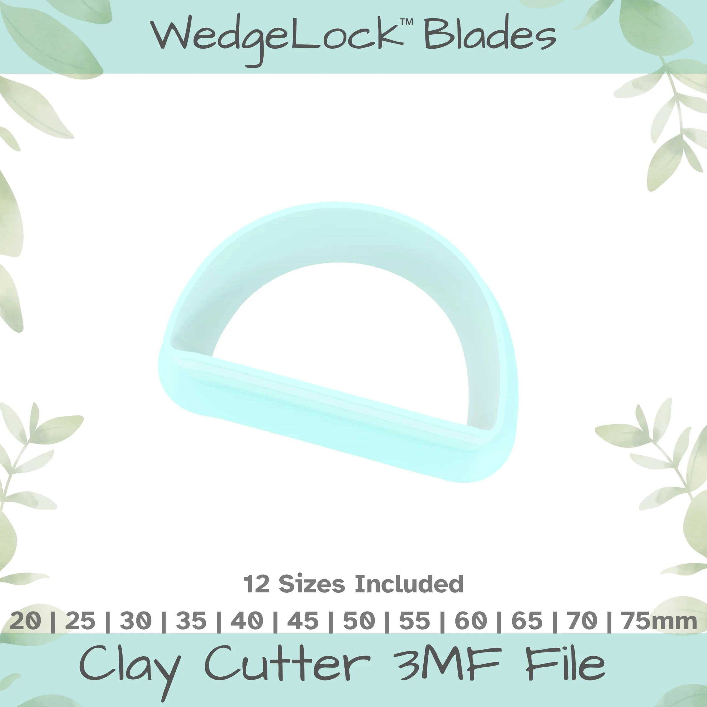 Circle Half Polymer Clay Cutter - 12 Sizes
