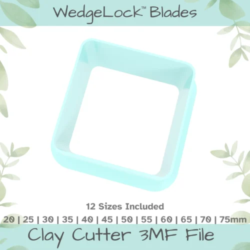 Square Polymer Clay Cutter - 12 Sizes - Image 1