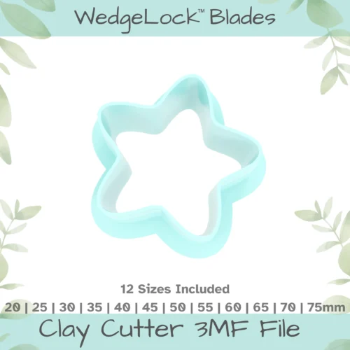 Star Thick Polymer Clay Cutter - 12 Sizes - Image 1