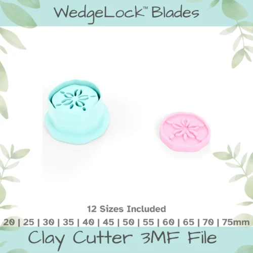 Sand Dollar Polymer Clay Cutter - 12 Sizes | 24 files, Standard & Thin Versions - Image 4