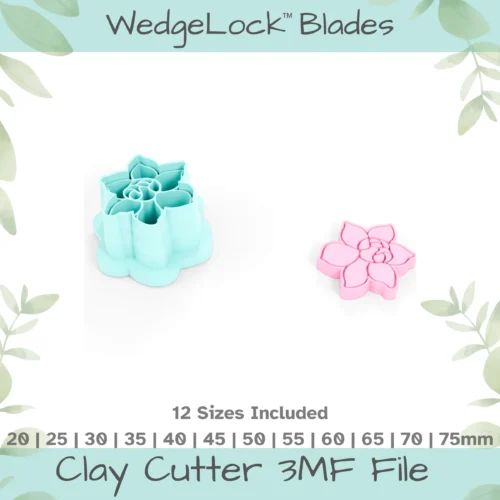 Flower No. 1 Polymer Clay Cutter - 12 Sizes | 24 files, Standard & Thin Versions - Image 4