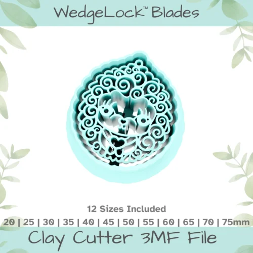 Hedgehog Polymer Clay Cutter - 12 Sizes | 24 files, Standard & Thin Versions - Image 1