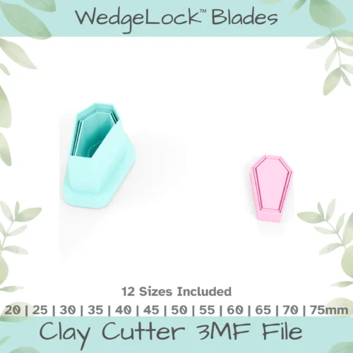 Coffin Polymer Clay Cutter - 12 Sizes | 24 files, Standard & Thin Versions - Image 4