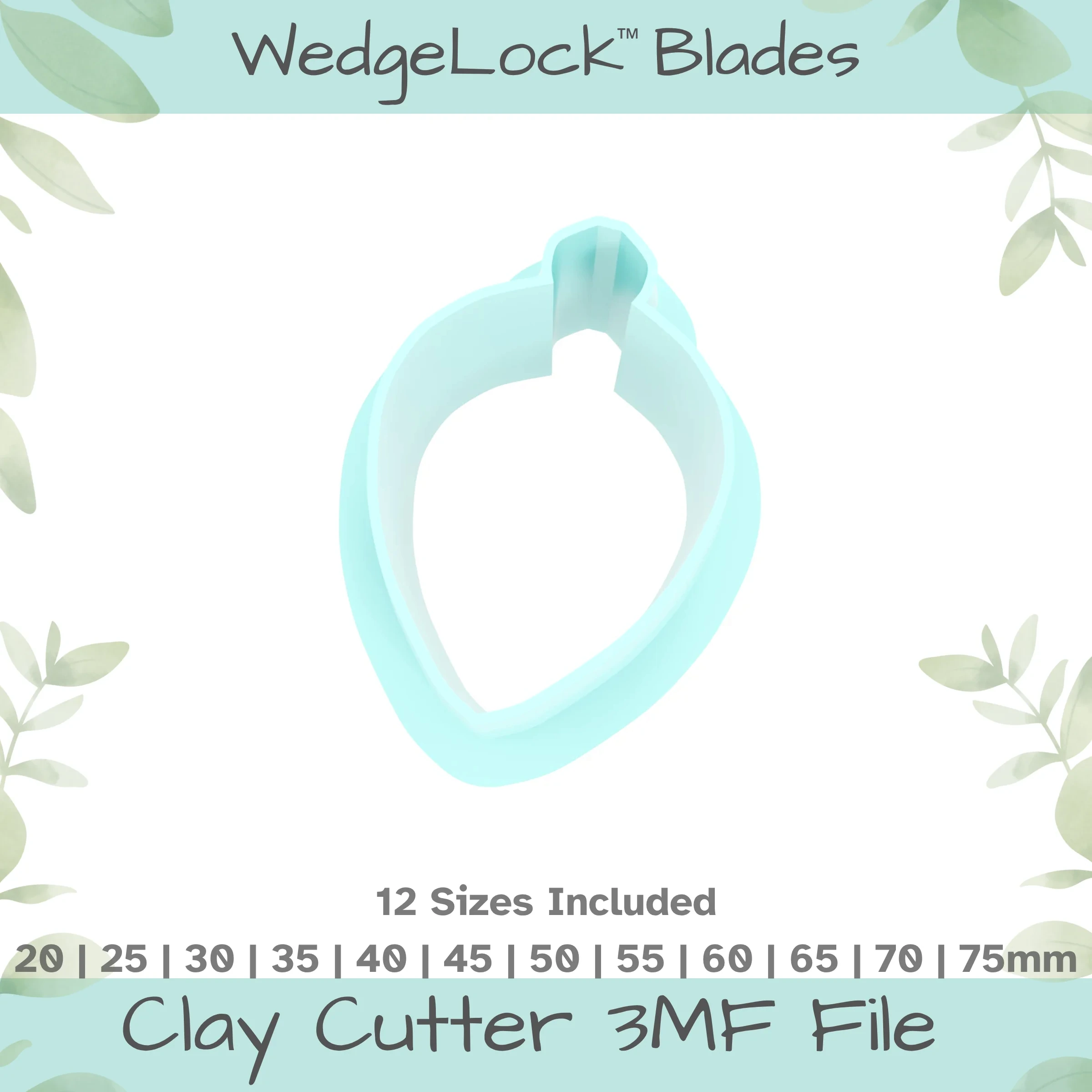 Acorn No. 3 Polymer Clay Cutter - 12 Sizes