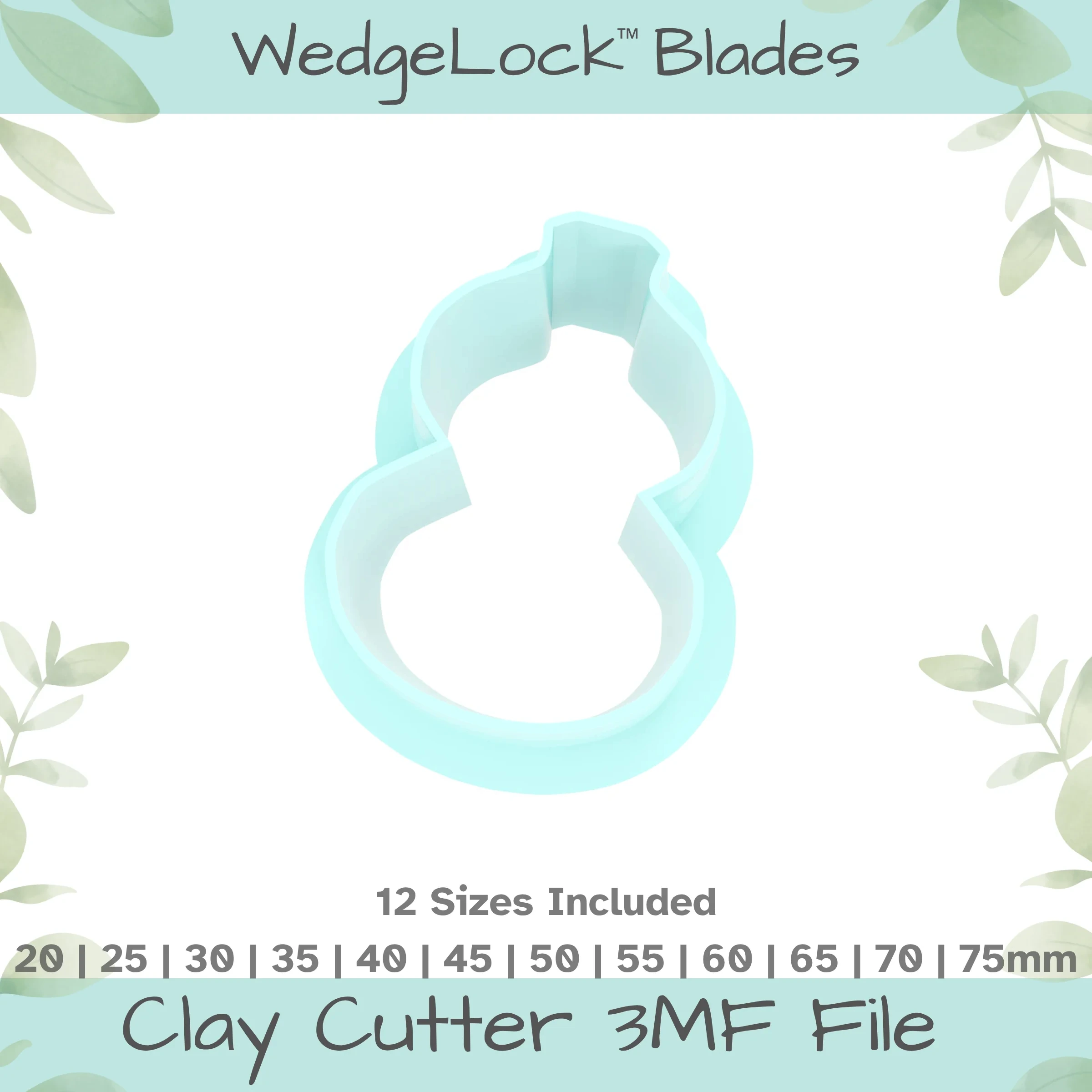 Finial No. 12 Polymer Clay Cutter - 12 Sizes
