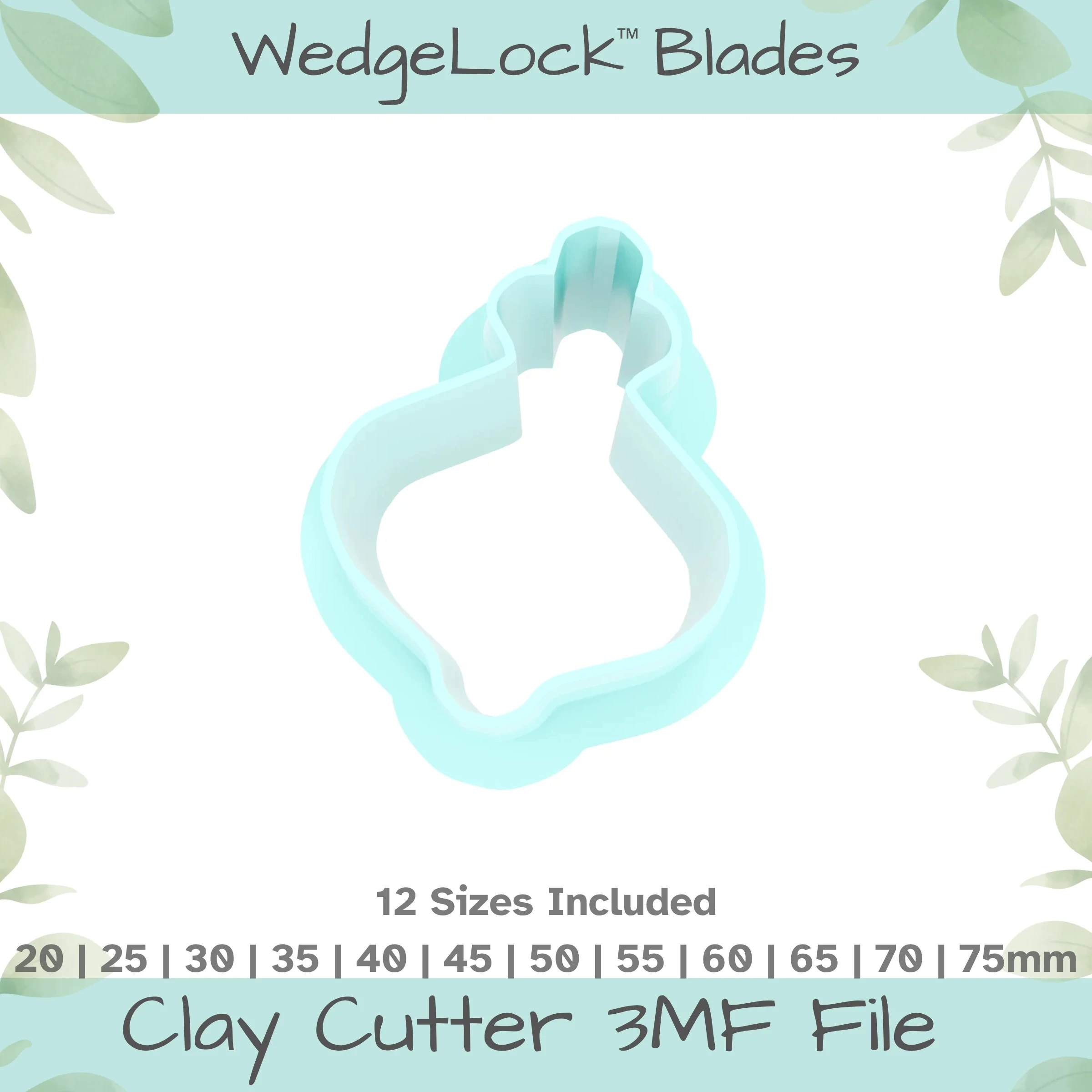 Finial No. 16 Polymer Clay Cutter - 12 Sizes