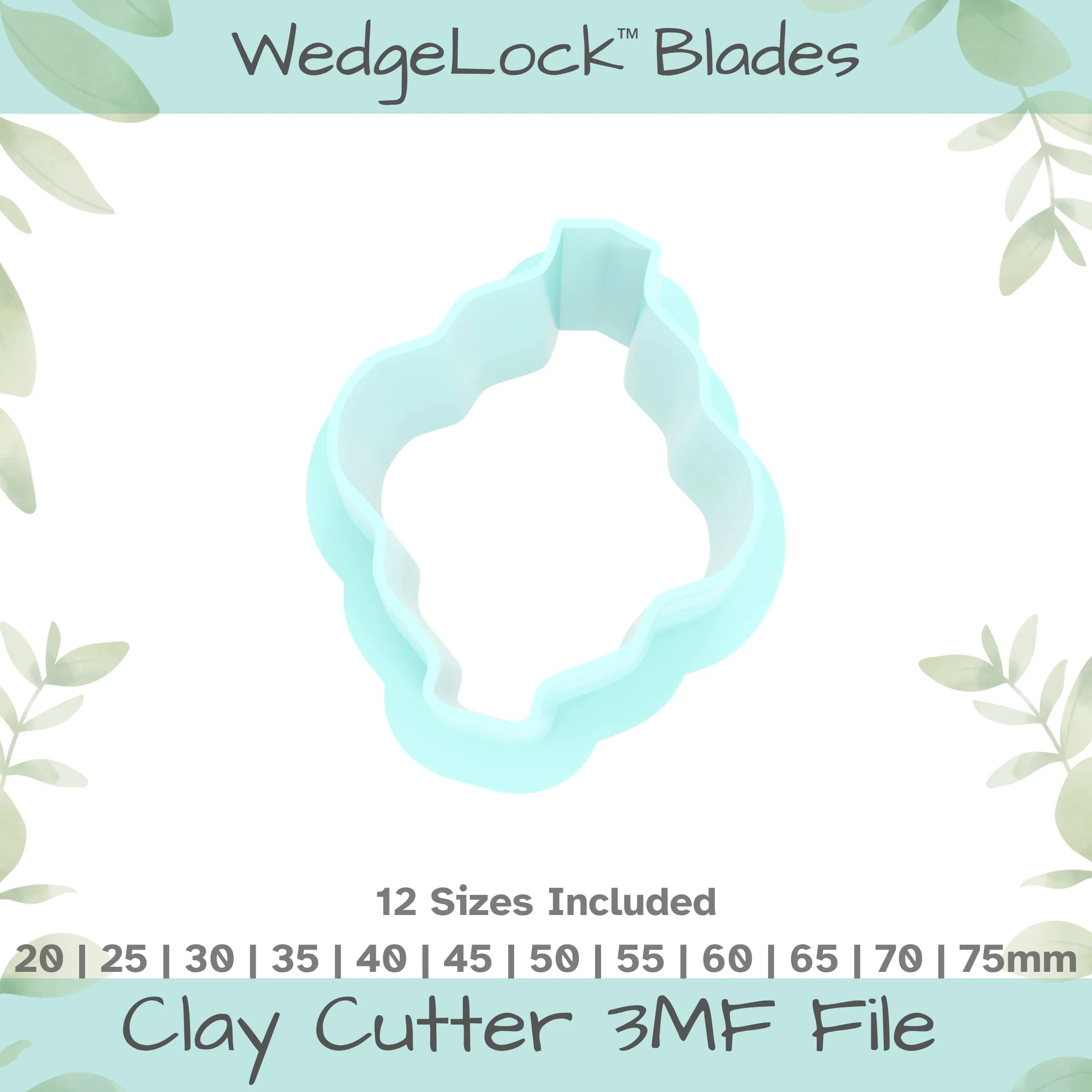 Finial No. 28 Polymer Clay Cutter - 12 Sizes