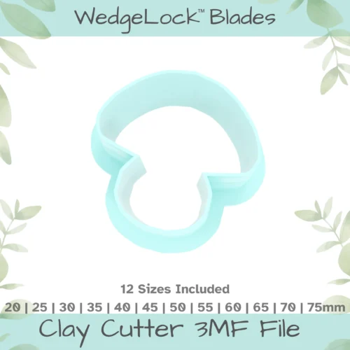 Mushroom No. 10 Polymer Clay Cutter - 12 Sizes - Image 1