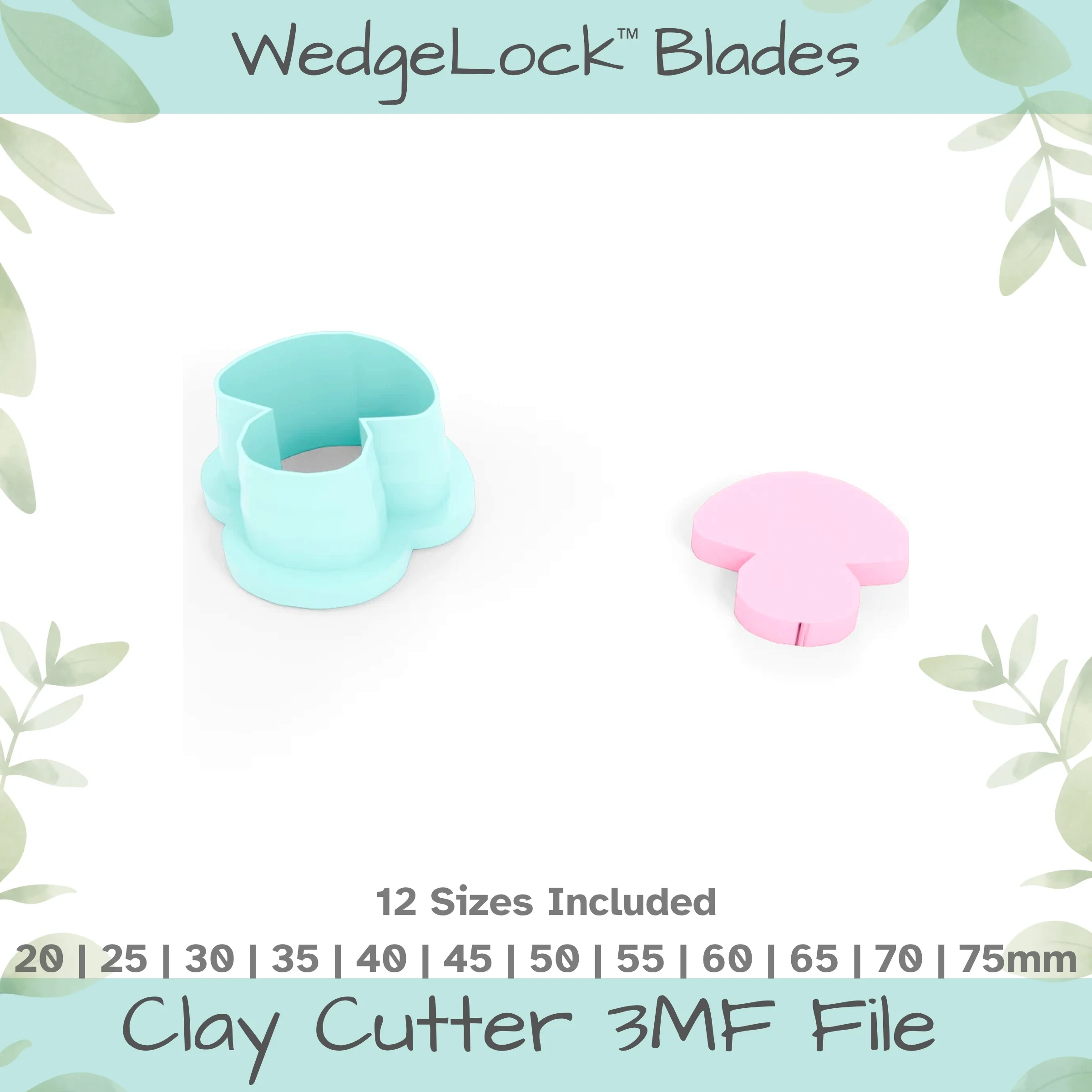 Mushroom No. 10 Polymer Clay Cutter - 12 Sizes