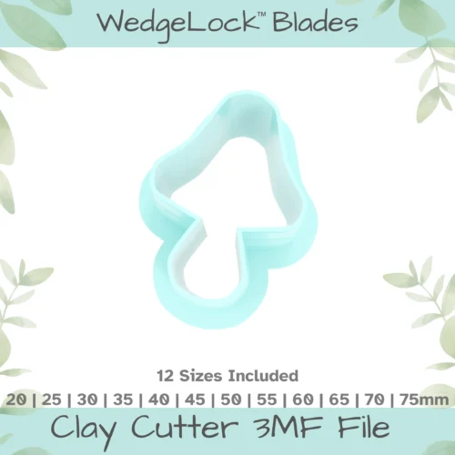 Mushroom No. 12 Polymer Clay Cutter - 12 Sizes - Image 1