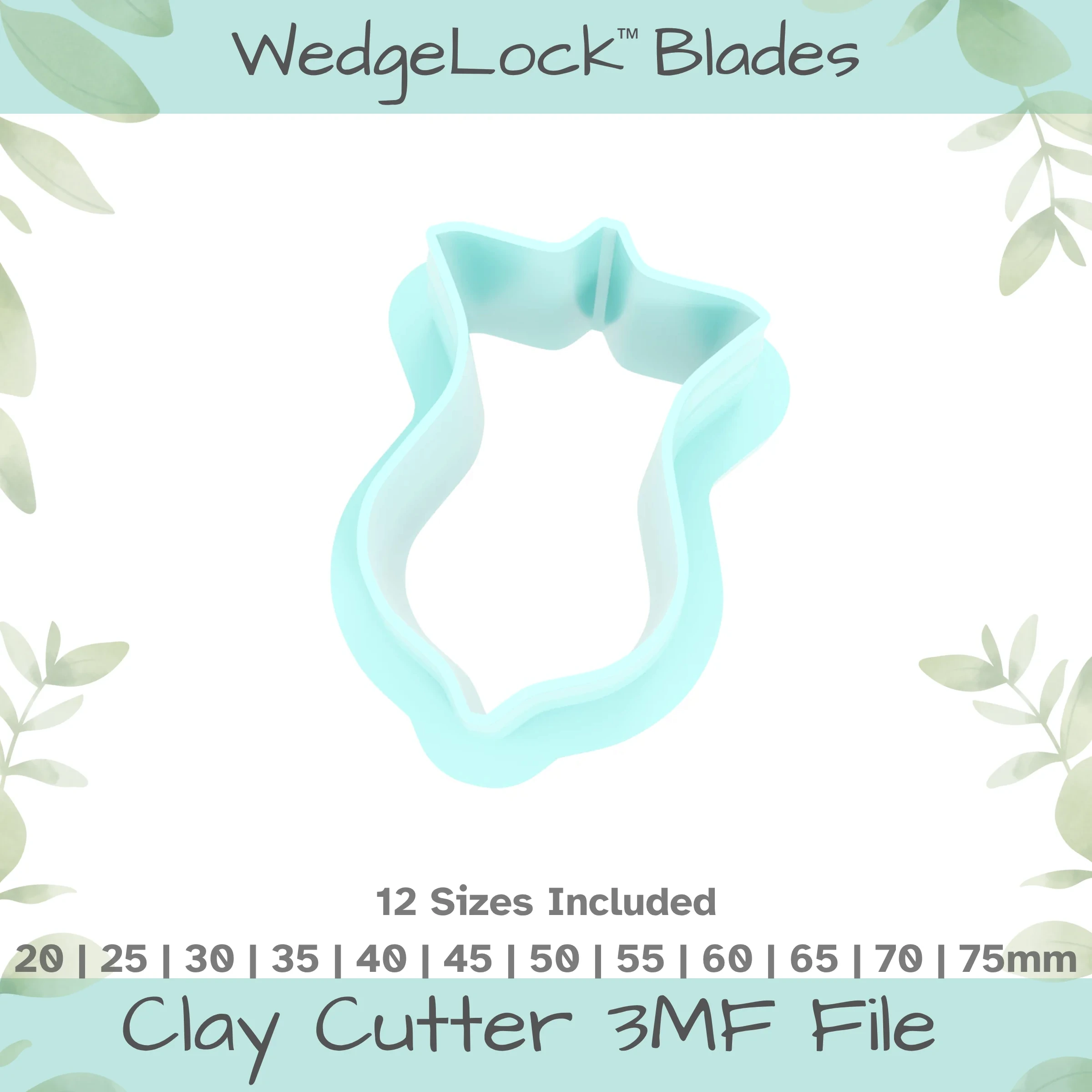 Shield Polymer Clay Cutter - 12 Sizes