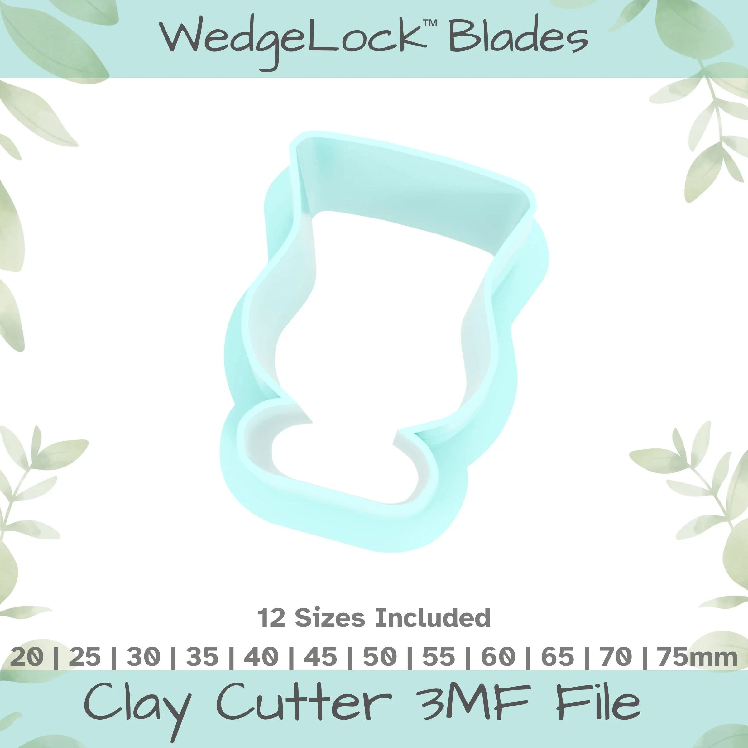 Vessel No. 43 Polymer Clay Cutter - 12 Sizes