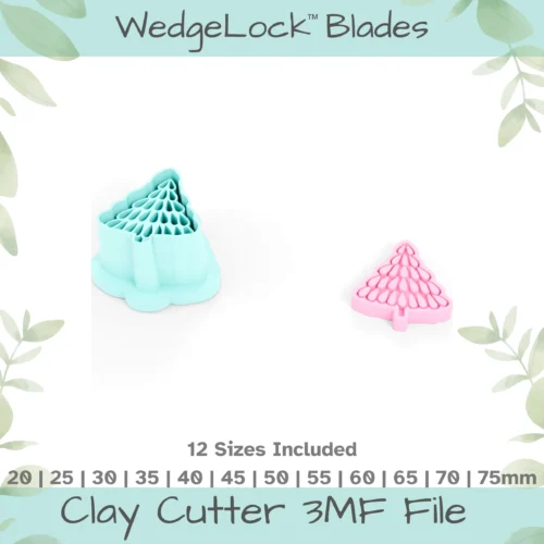 Christmas Tree No. 11 Polymer Clay Cutter - 12 Sizes | 24 files, Standard & Thin Versions - Image 4