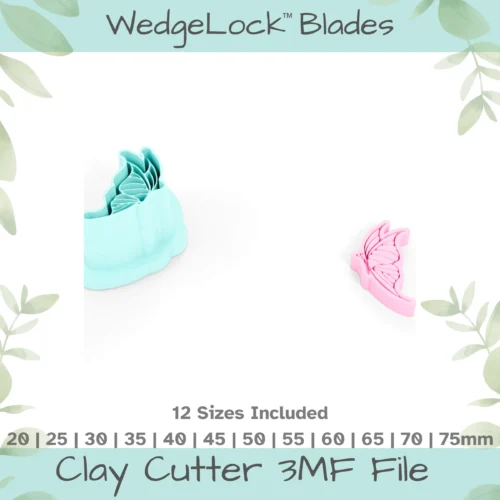 Butterfly Side Polymer Clay Cutter - 12 Sizes | 24 files, Standard & Thin Versions - Image 4