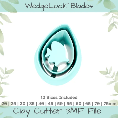 Angelfish Polymer Clay Cutter - 12 Sizes | 24 files, Standard & Thin Versions - Image 1
