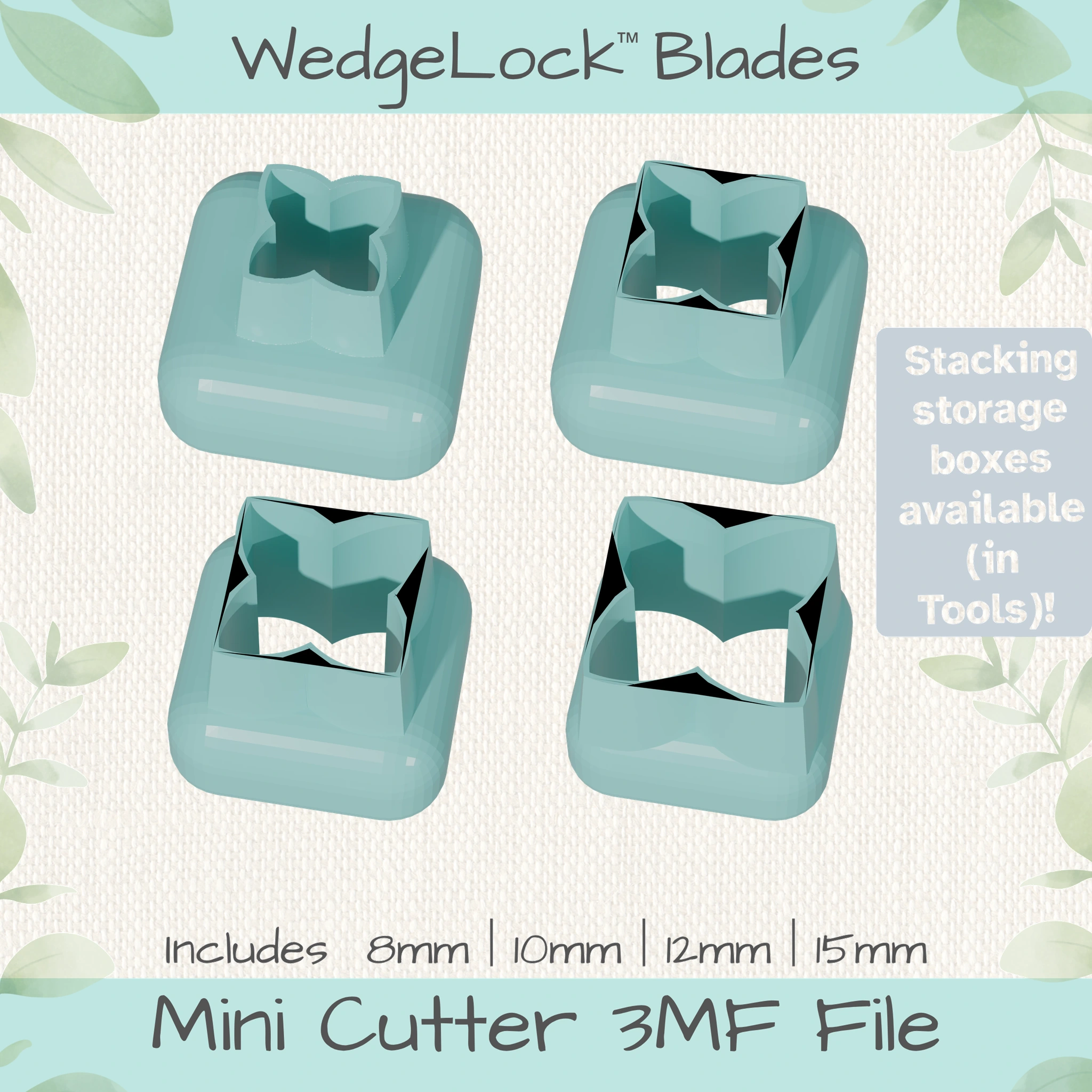 Flower4p No. 1 Mini Cutters - 4 Sizes