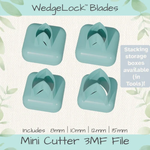 Mermaid-tail No. 1 Mini Cutters - 4 Sizes - Image 1