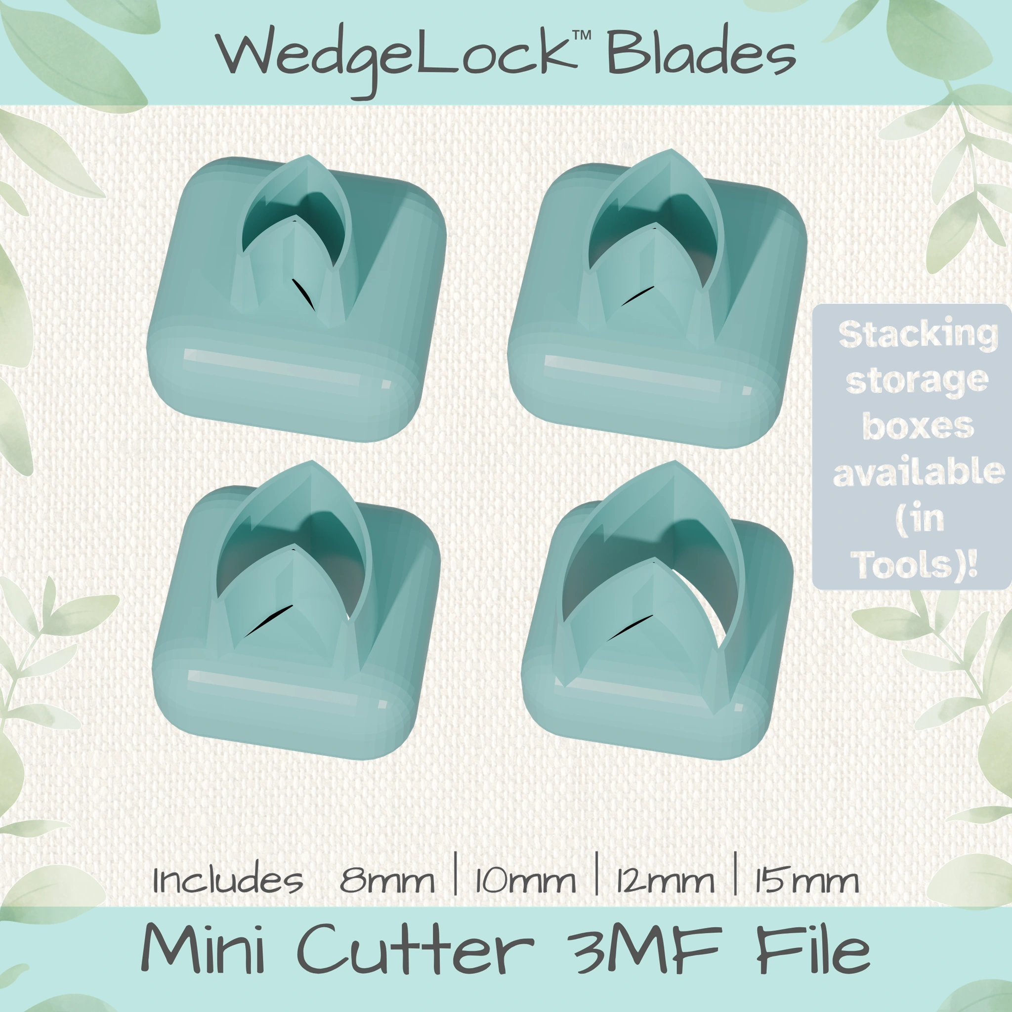 Mermaid-tail No. 1 Mini Cutters - 4 Sizes
