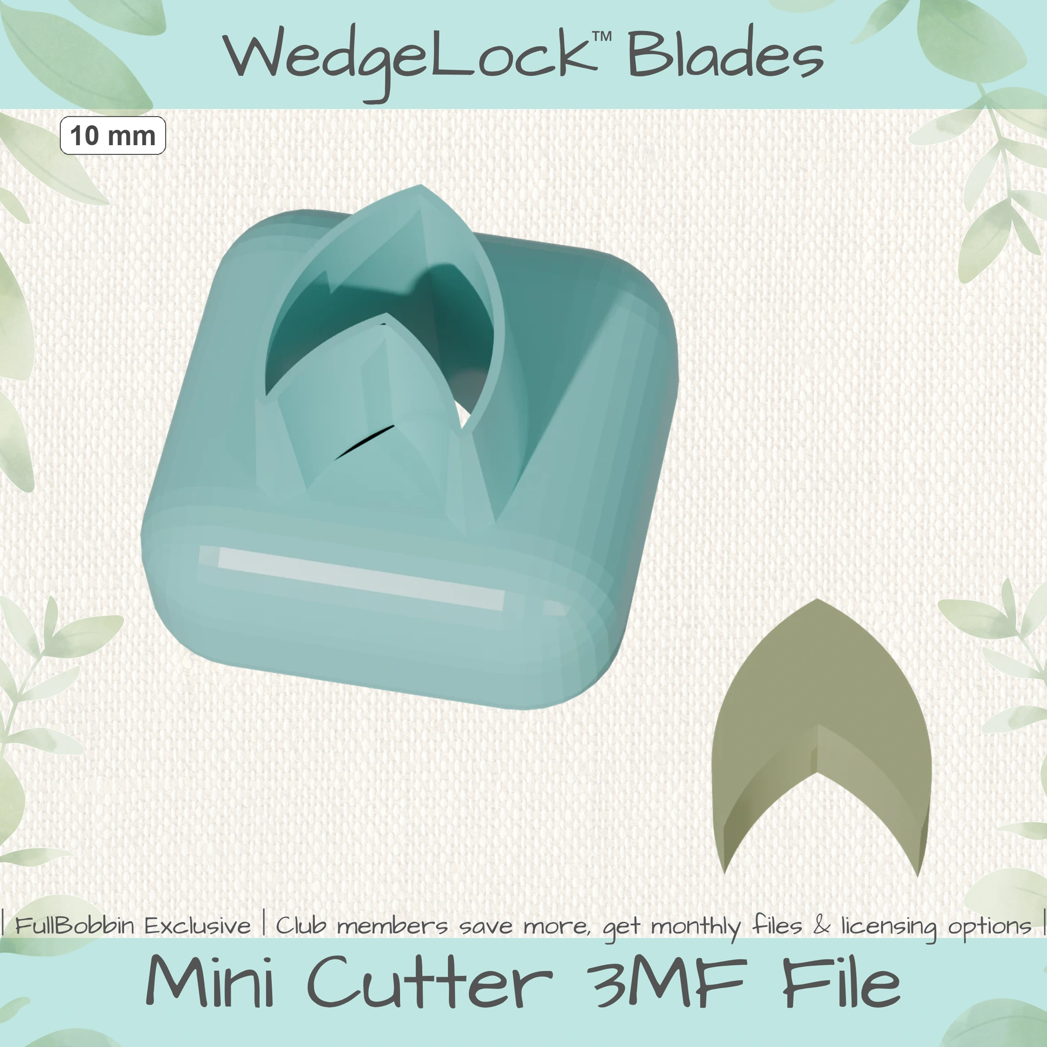 Mermaid-tail No. 1 Mini Cutters - 4 Sizes