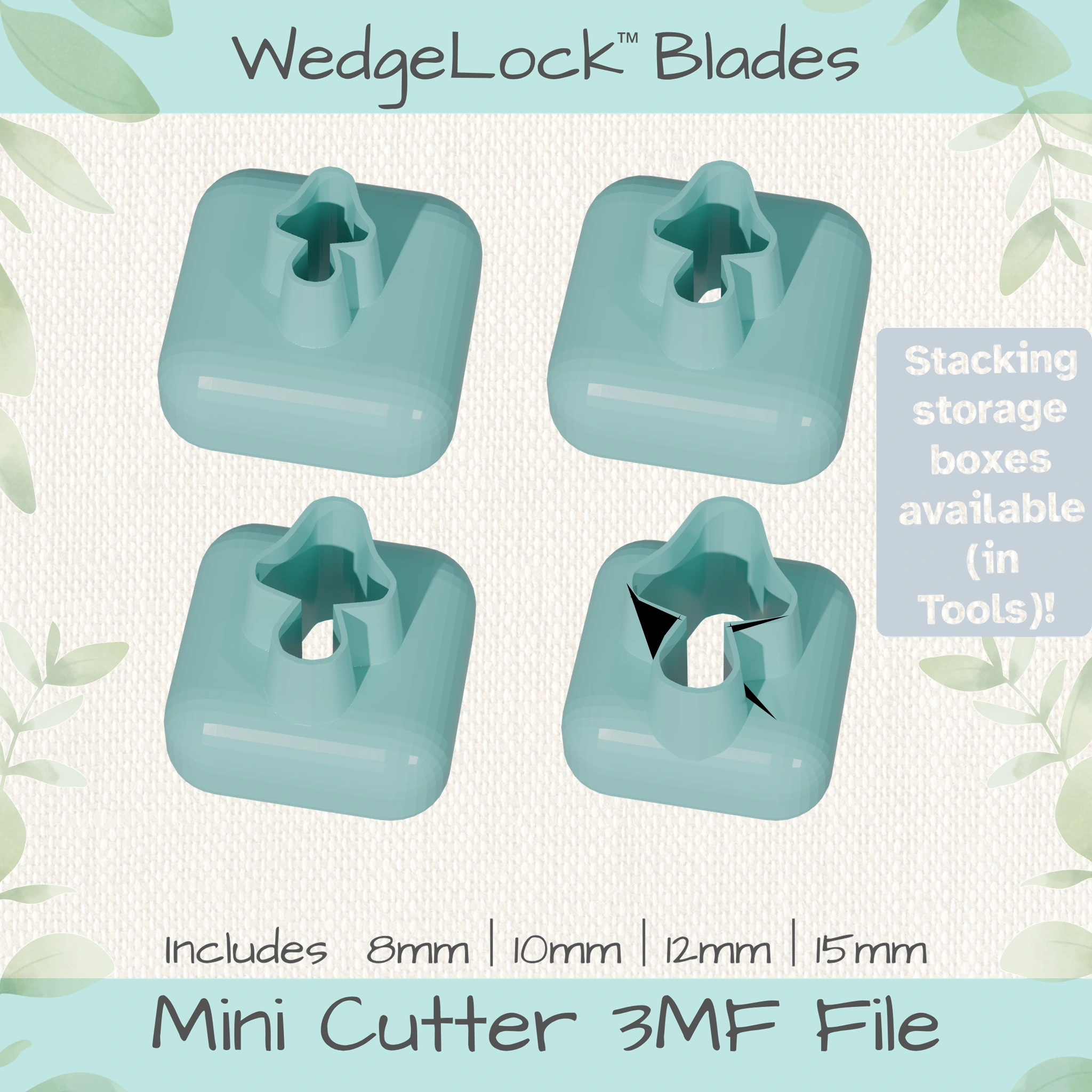 Mushroom No. 12 Mini Cutters - 4 Sizes