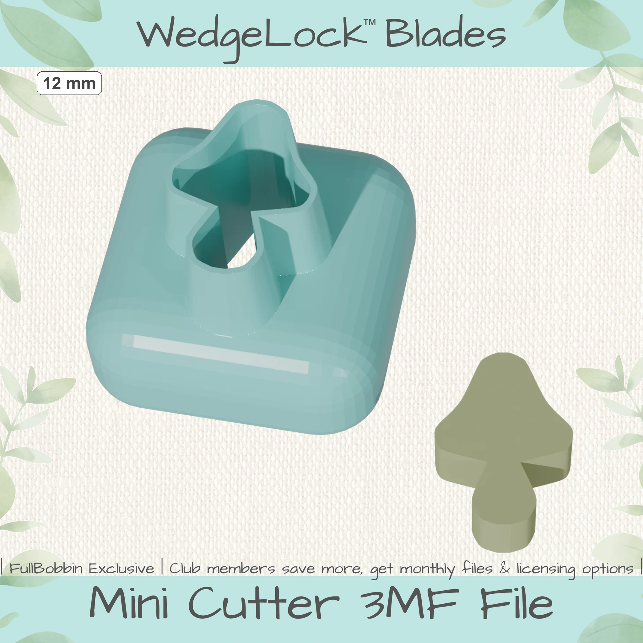 Mushroom No. 12 Mini Cutters - 4 Sizes