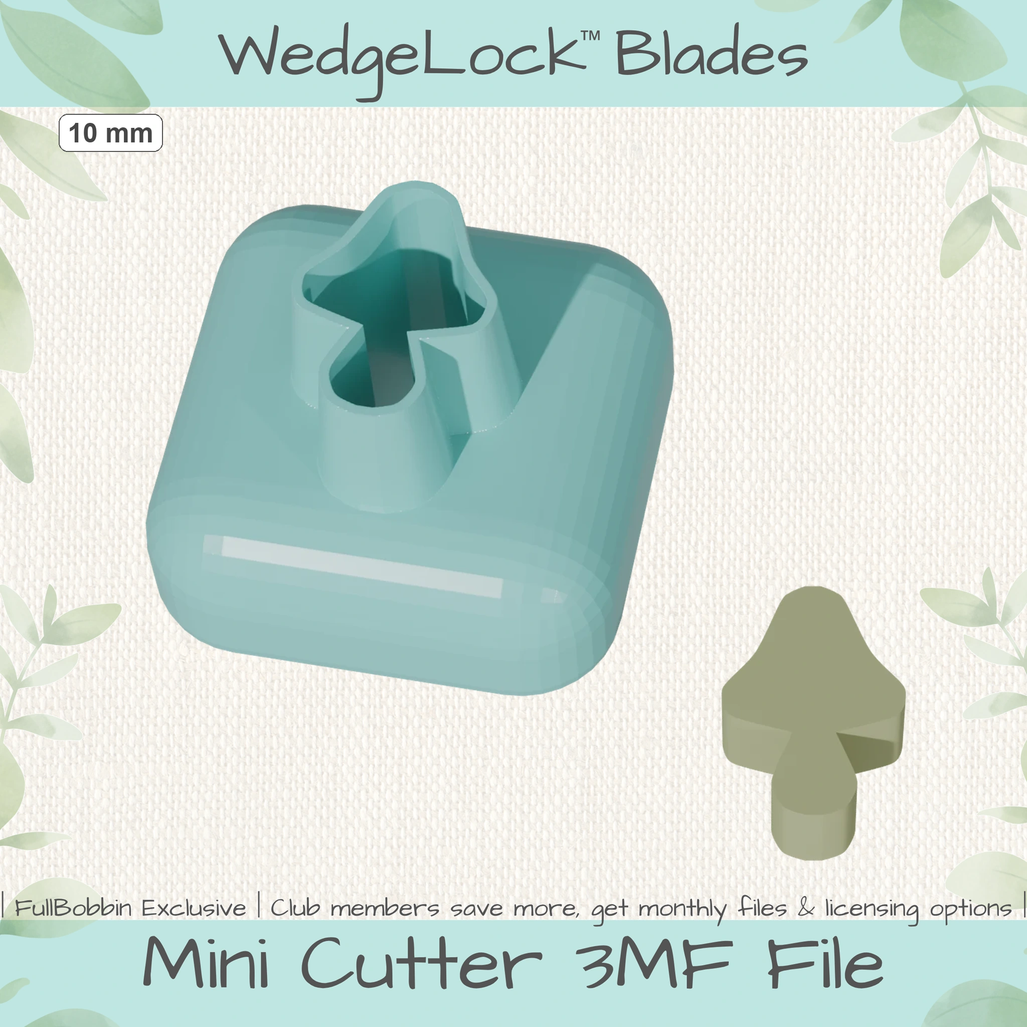 Mushroom No. 12 Mini Cutters - 4 Sizes