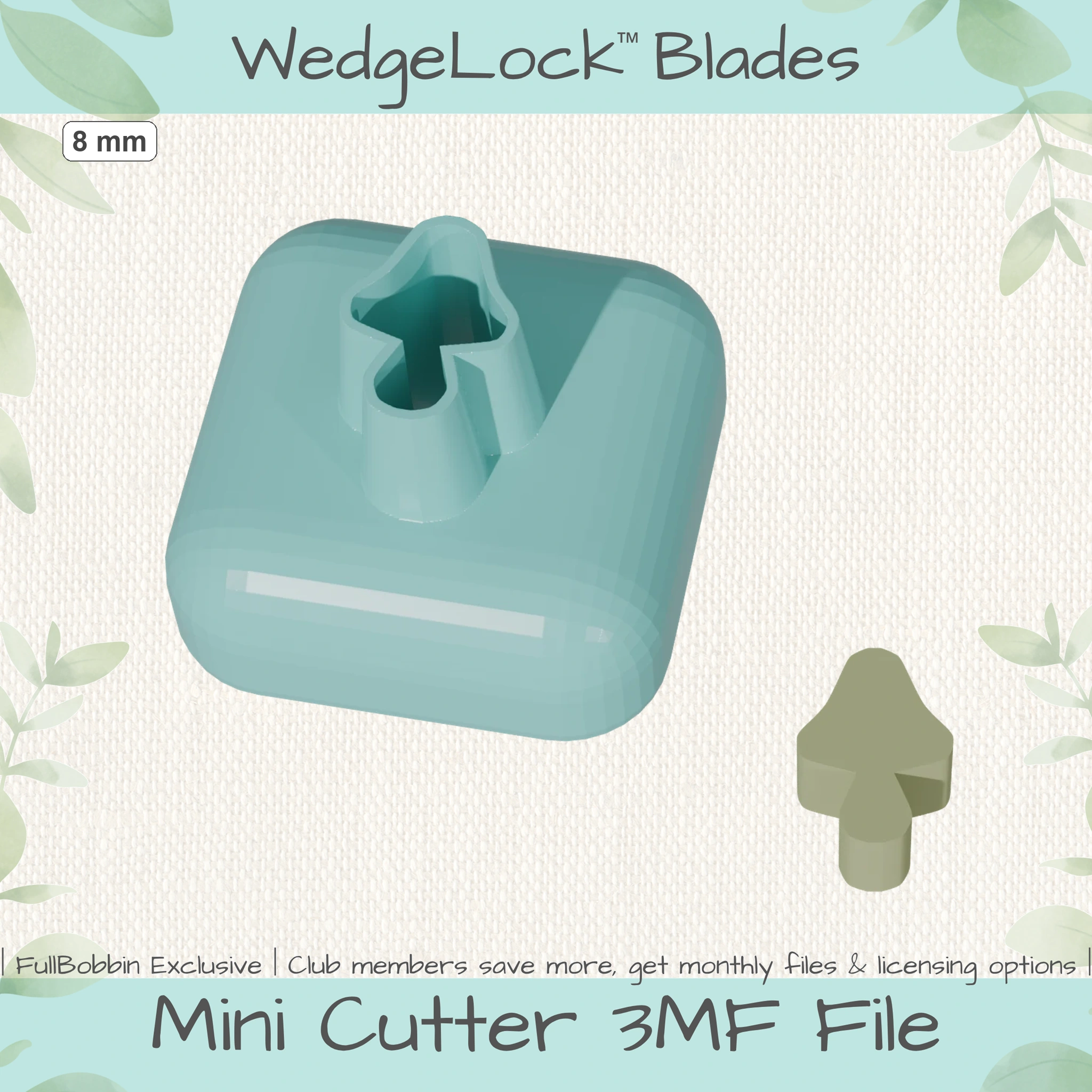 Mushroom No. 12 Mini Cutters - 4 Sizes
