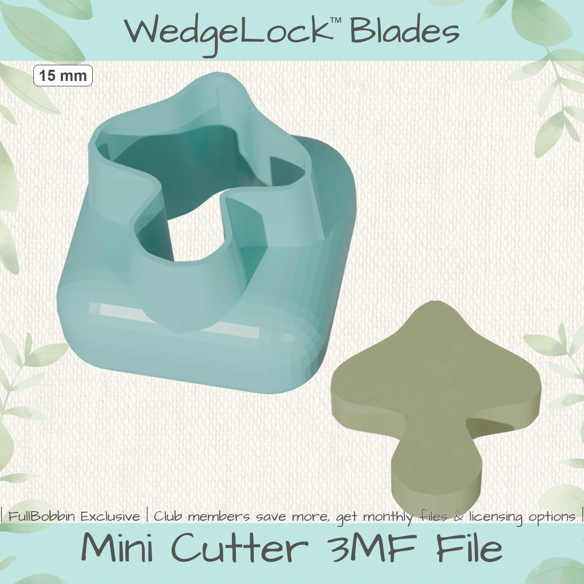 Mushroom No. 5 Mini Cutters - 4 Sizes