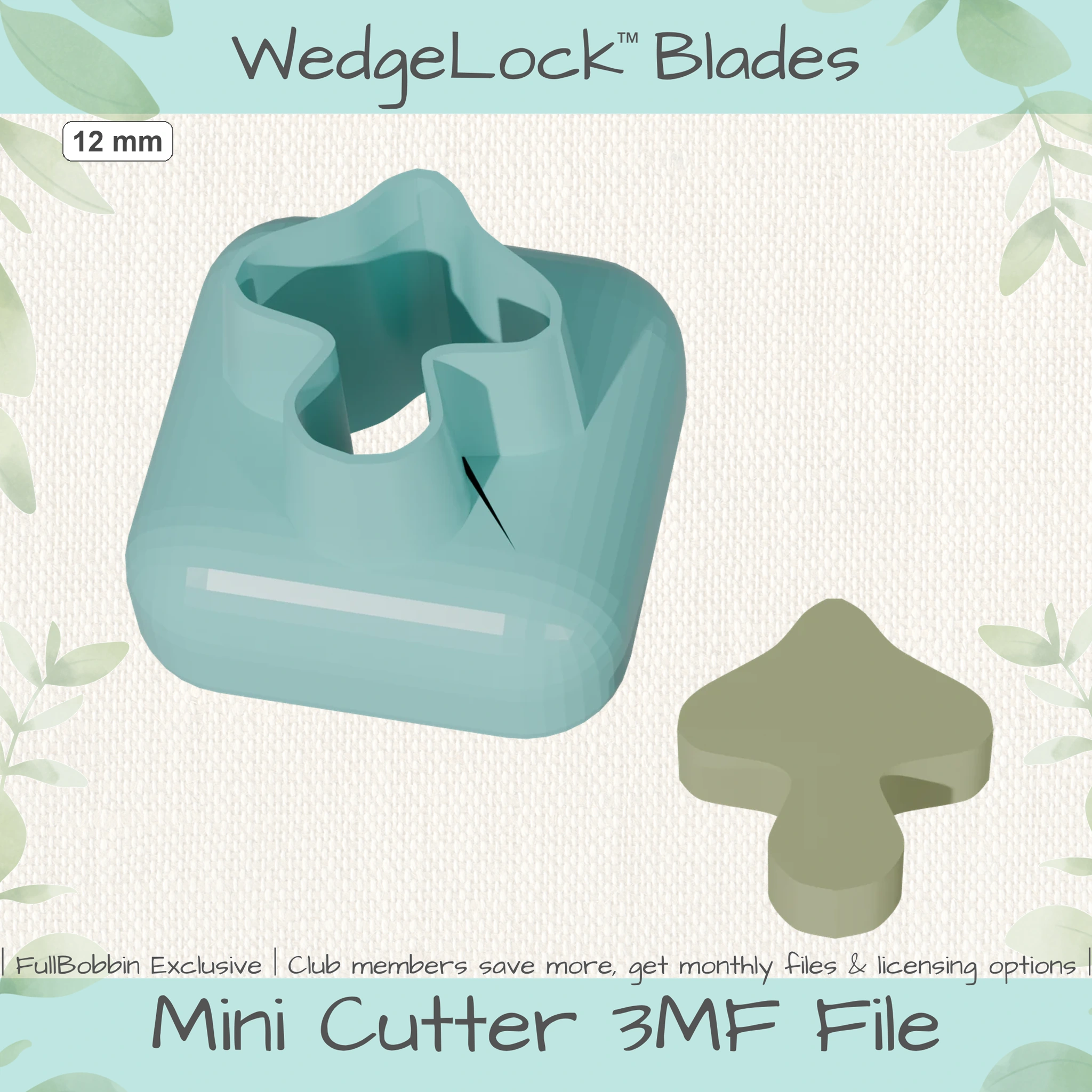 Mushroom No. 5 Mini Cutters - 4 Sizes