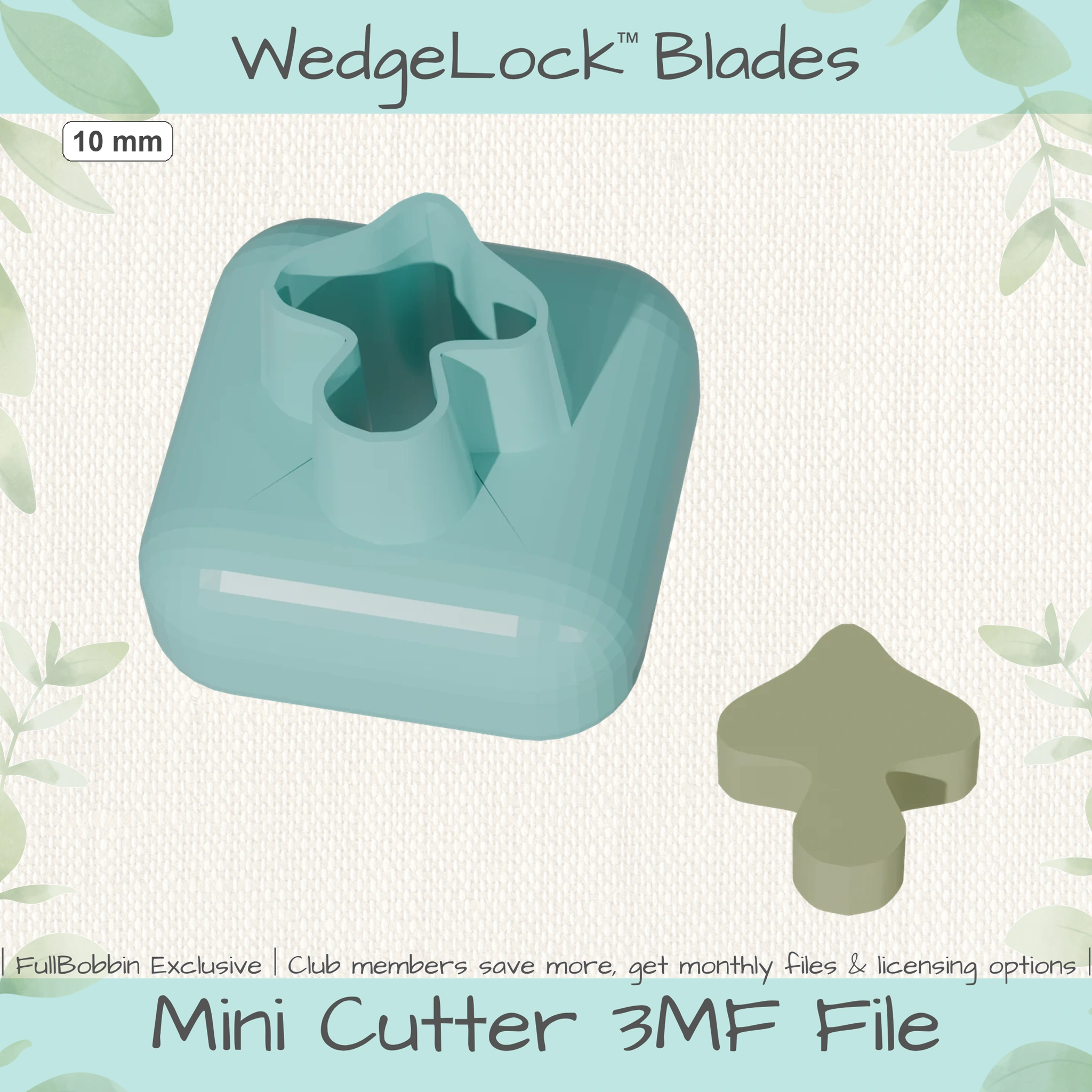 Mushroom No. 5 Mini Cutters - 4 Sizes