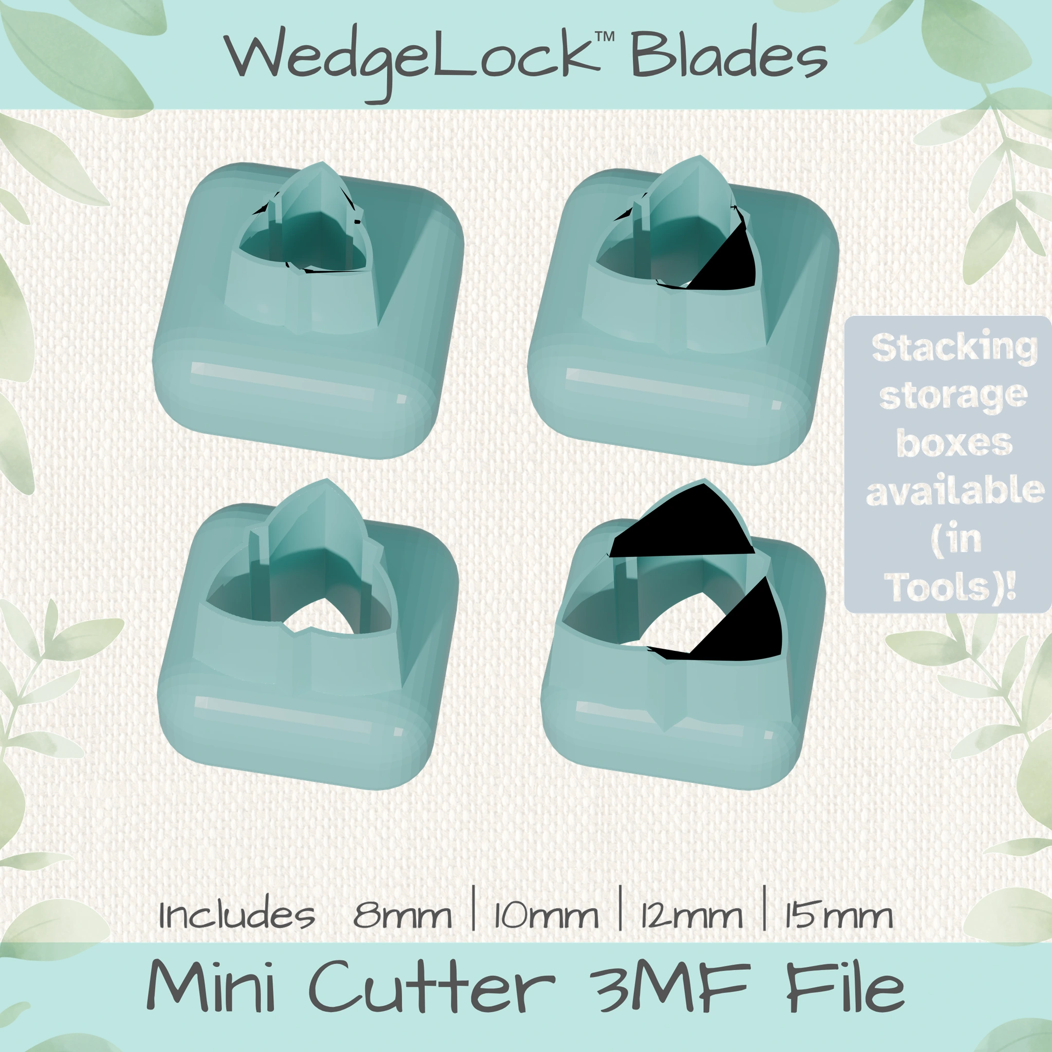 Tri-deco Mini Cutters - 4 Sizes