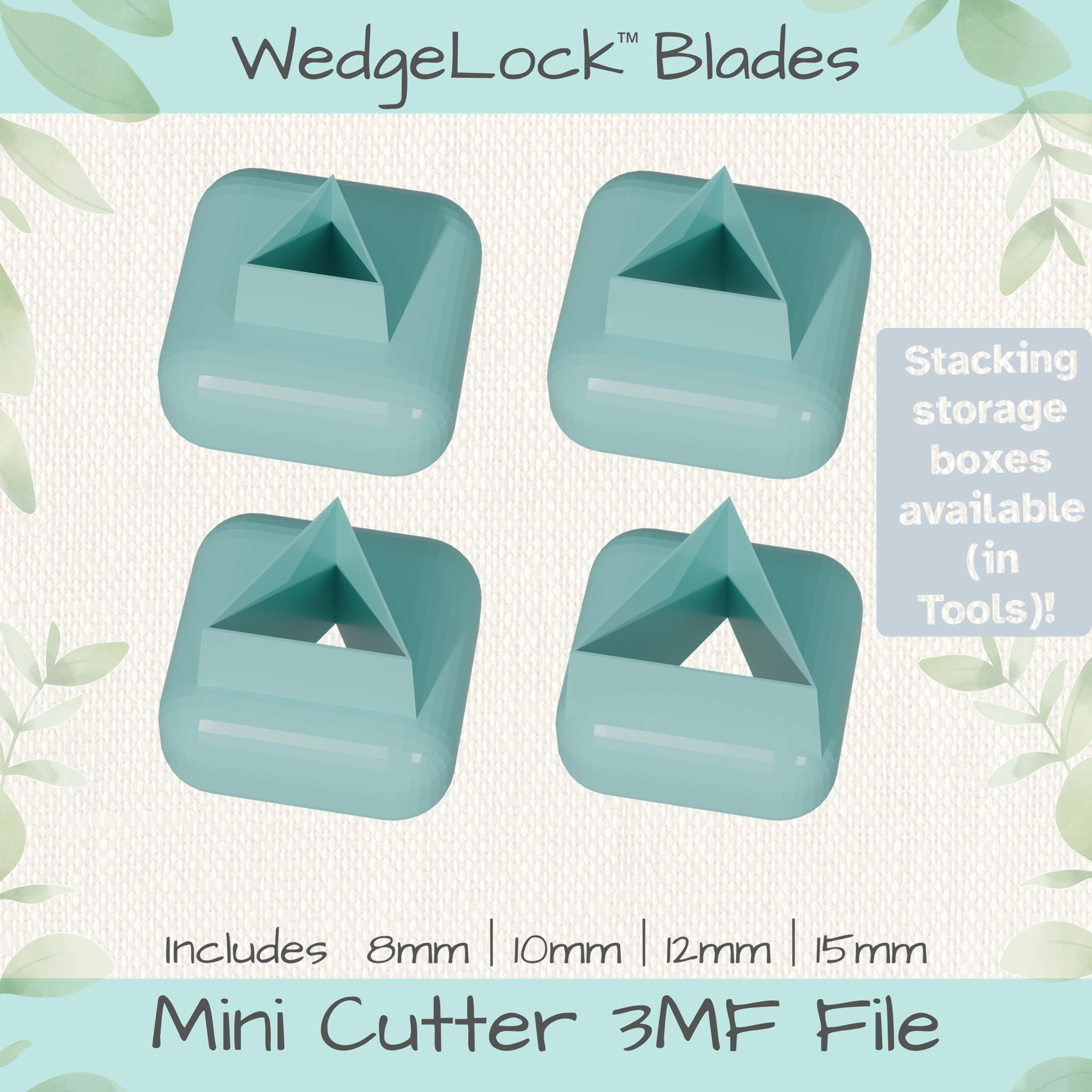 Triangle Mini Cutters - 4 Sizes