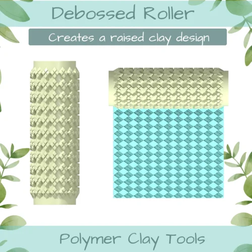 Argyle Polymer Clay Texture Roller Duo - Image 2