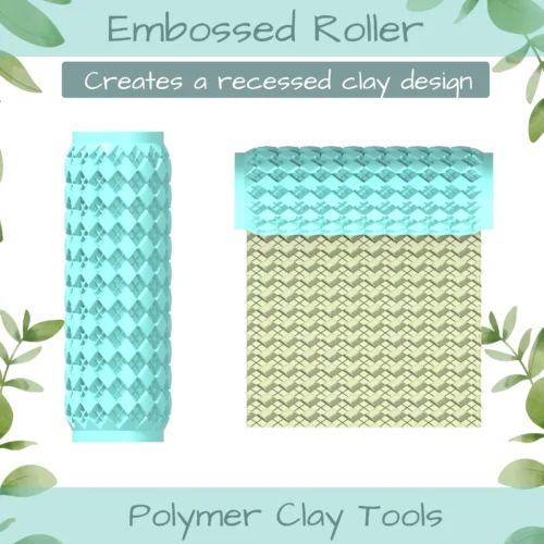 Argyle Polymer Clay Texture Roller Duo - Image 3