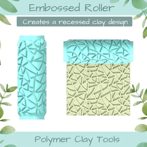chips Polymer Clay Texture Roller Duo - Image 3
