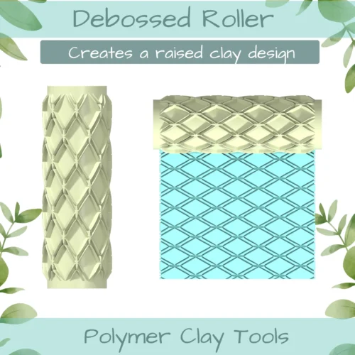 linked No. 1 Polymer Clay Texture Roller Duo - Image 2