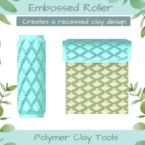 linked No. 1 Polymer Clay Texture Roller Duo - Image 3