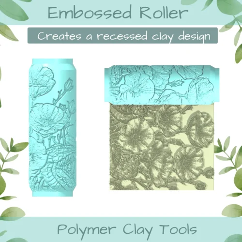 Venus Flytrap No. 5 Polymer Clay Texture Roller Duo - Image 3